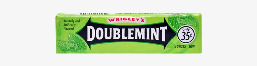 Wrigley's Doublemint 5 Stick 20/40 Ct - Doublemint Gum - 5 Sticks Pack, transparent png #1000572