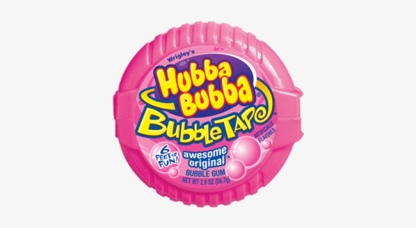 Hubba Bubba Tape Awesome Original - Hubba Bubba Bubble Tape Blue, transparent png #1000659
