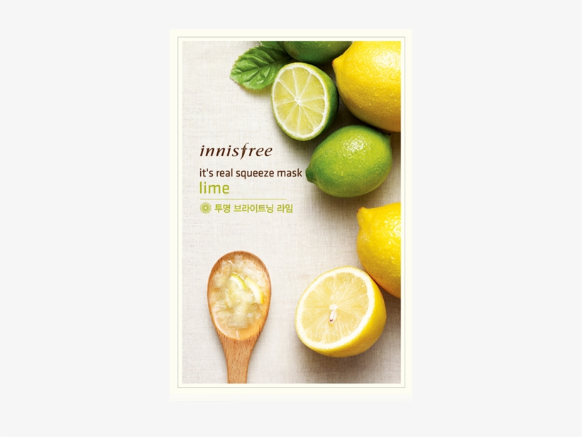 It's Real Squeeze Mask - Innisfree It's Real Squeeze Mask Lime, transparent png #1000750