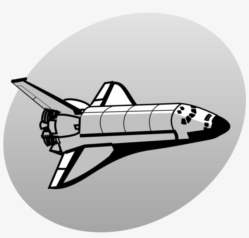 P Space Shuttle Grey - Cartoon Space Shuttle Real, transparent png #1000849