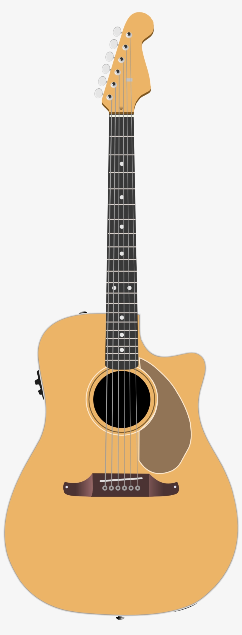 Guitar Vector - Cartoon Guitar - Free Transparent PNG Download - PNGkey