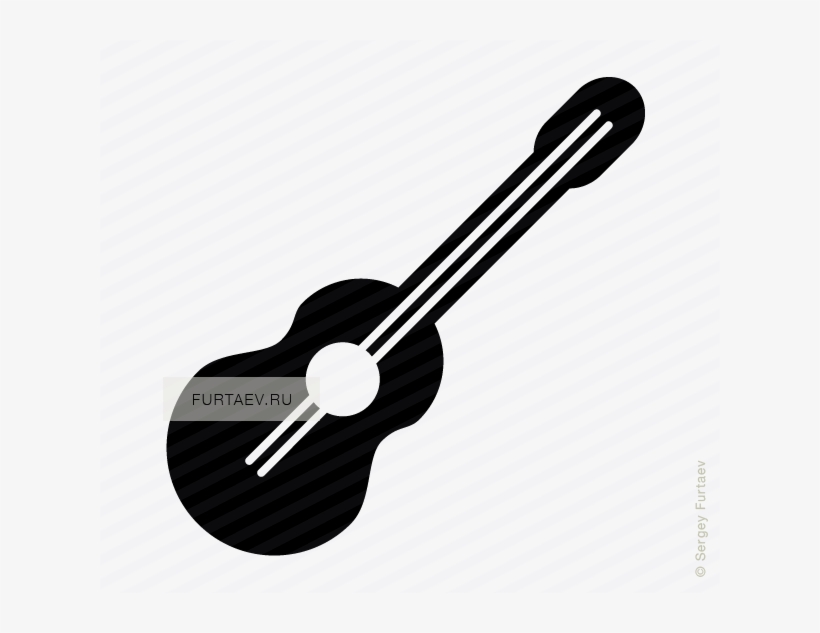 Guitar - Guitar Icon Small, transparent png #1001684