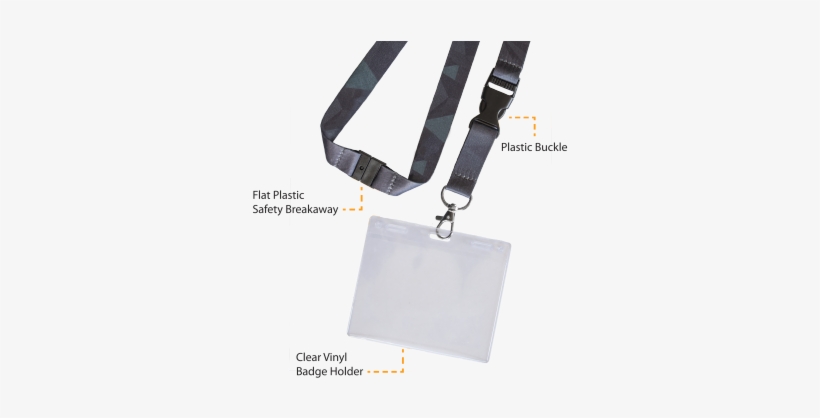 Lanyardoptionslabeled - Lanyard Badge, transparent png #1001718