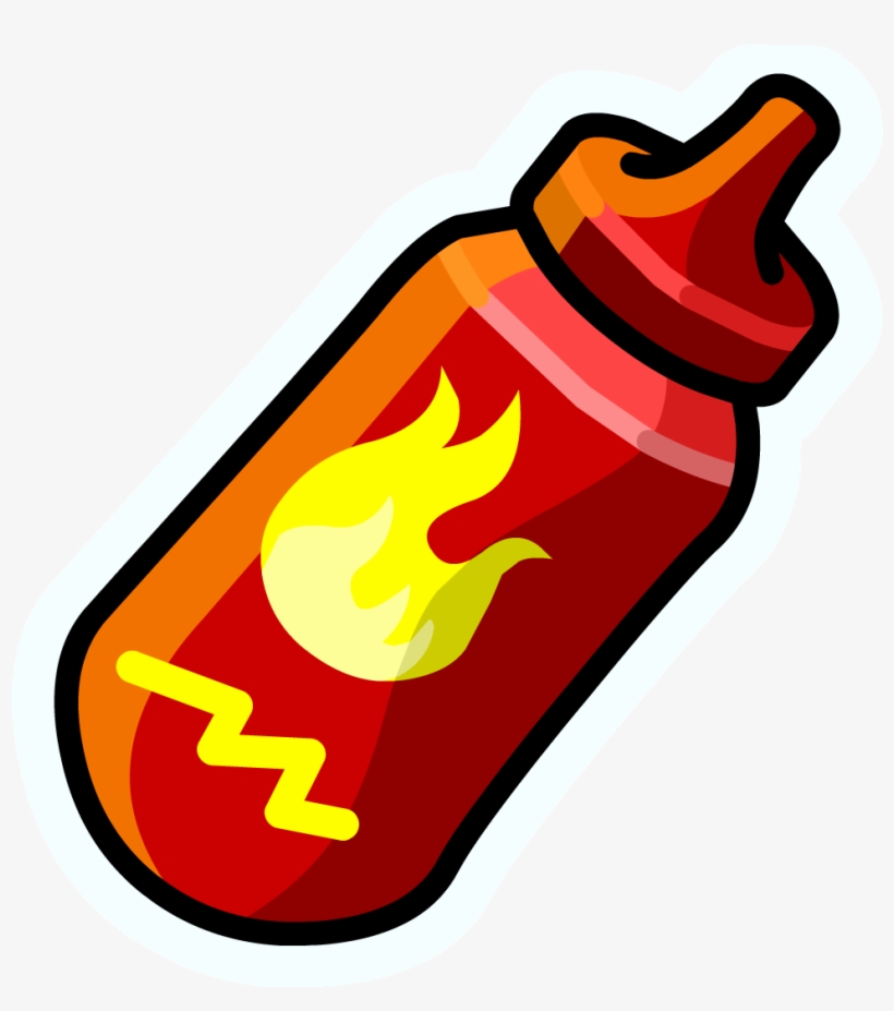 Hot Sauce Pin Icon - Molho Picante Club Penguin, transparent png #1001920