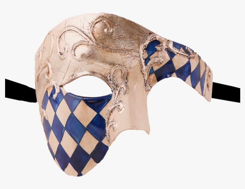 Checkred Series Vintage Phantom Of The Opera Half Face - Face Mask, transparent png #1001941