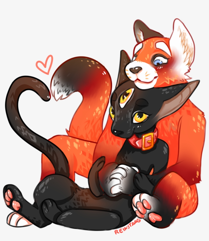 Furry Couple By Reinstaag On Deviantart Banner Freeuse - Cute Furry Couple Drawings, transparent png #1001986