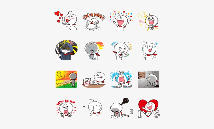 Line Sticker Png Pack, transparent png #1002324