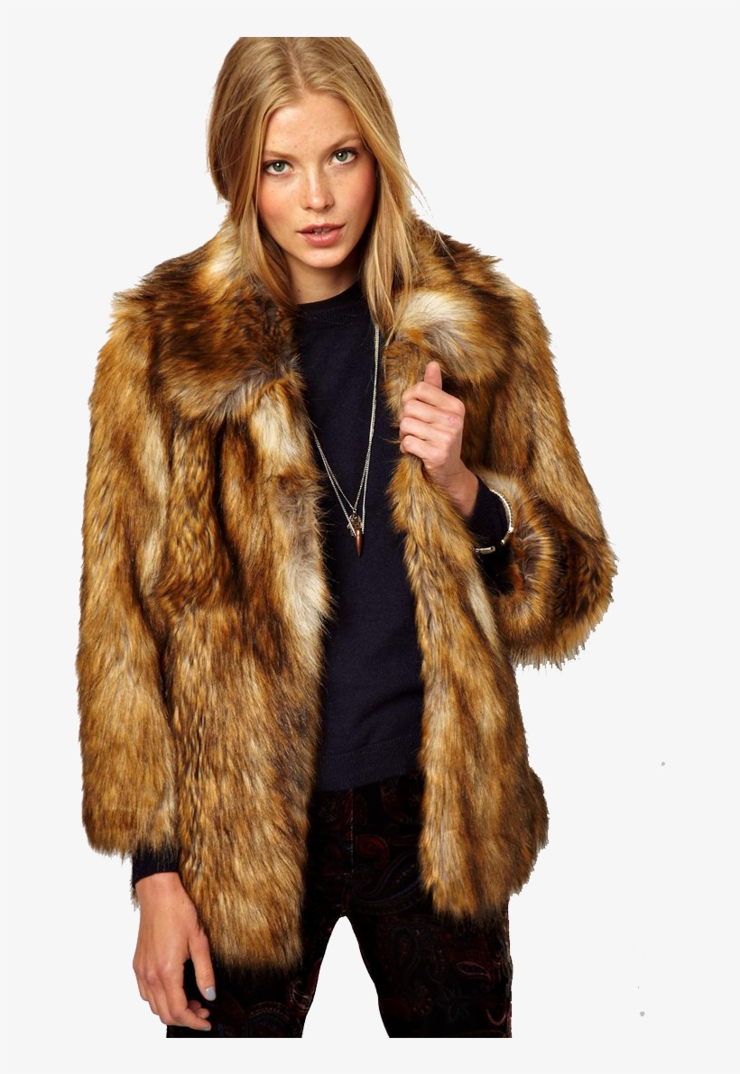 Faux Fur Coat Png Image - Topshop Ultimate Vintage Faux Fur - Free ...