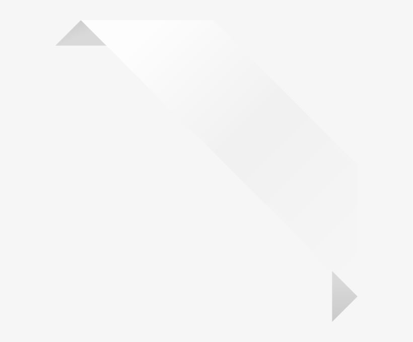 Corner Ribbon02 White - White Corner Ribbon Png, transparent png #1002684