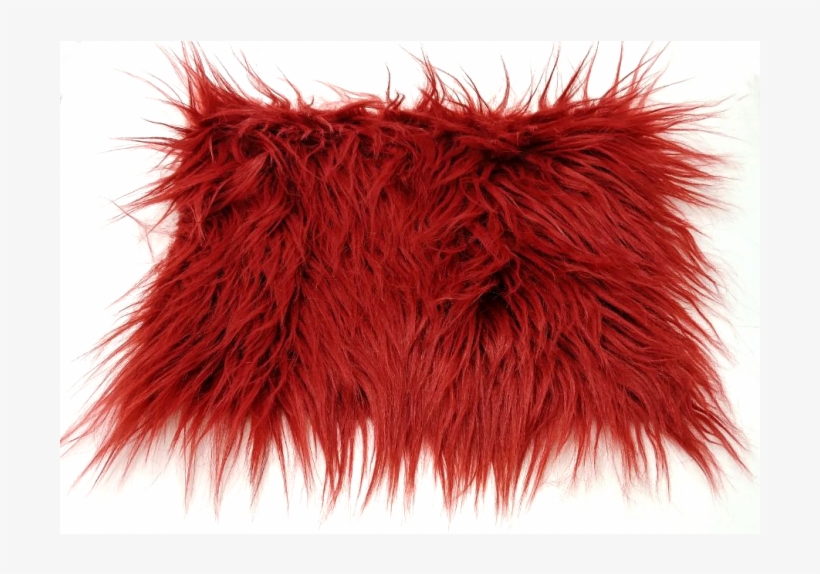 Maroon Luxury Shag Faux Fur - Red Fur Png, transparent png #1002756