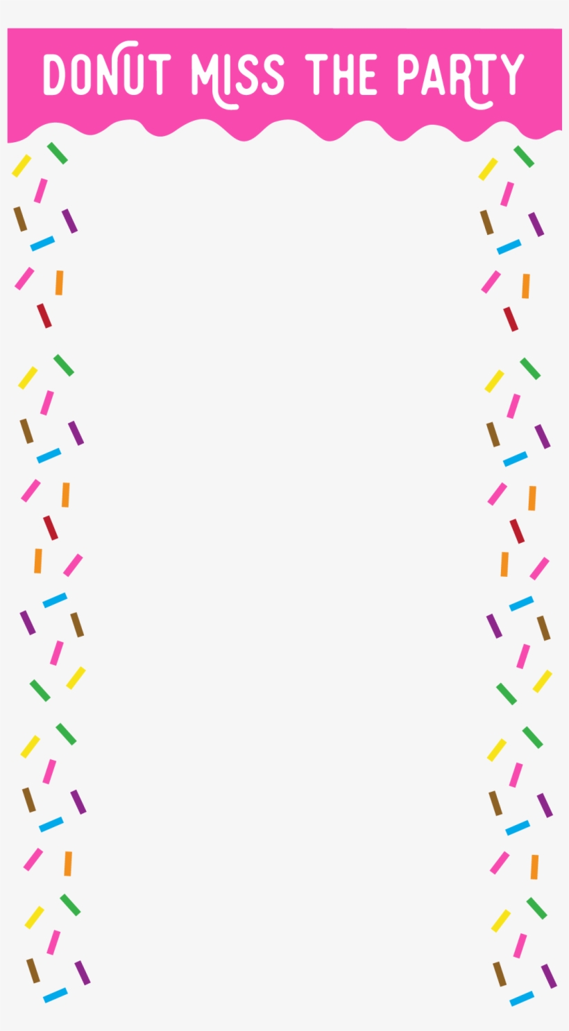 Party Clipart Donut Picture Free Stock - Donut Snapchat Filter, transparent png #1002805