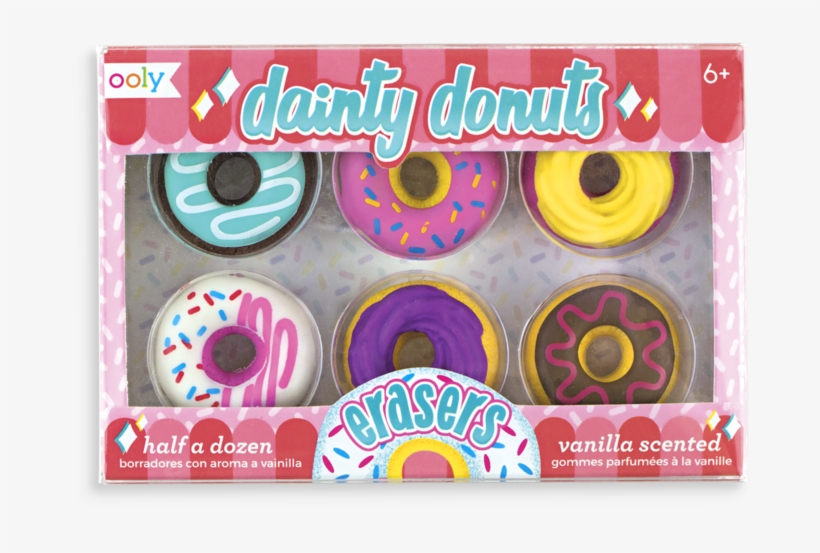 Dainty Donuts Pencil Erasers - Dainty Donut Erasers, transparent png #1003012