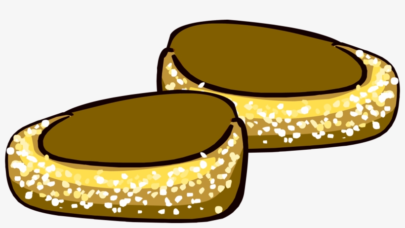 Gold Sparkle Loafers - Club Penguin Sparkly Shoes, transparent png #1003110