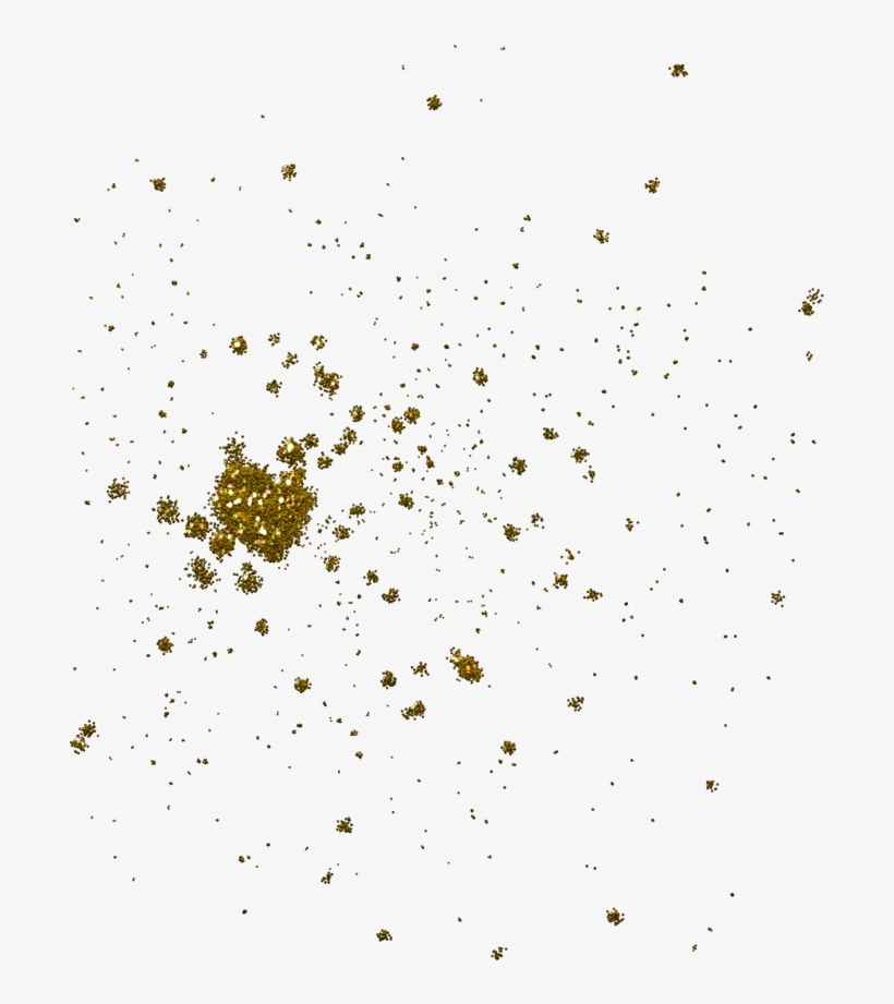 Glitter Clipart Gold - Gold Glitter Splash Png, transparent png #1003244