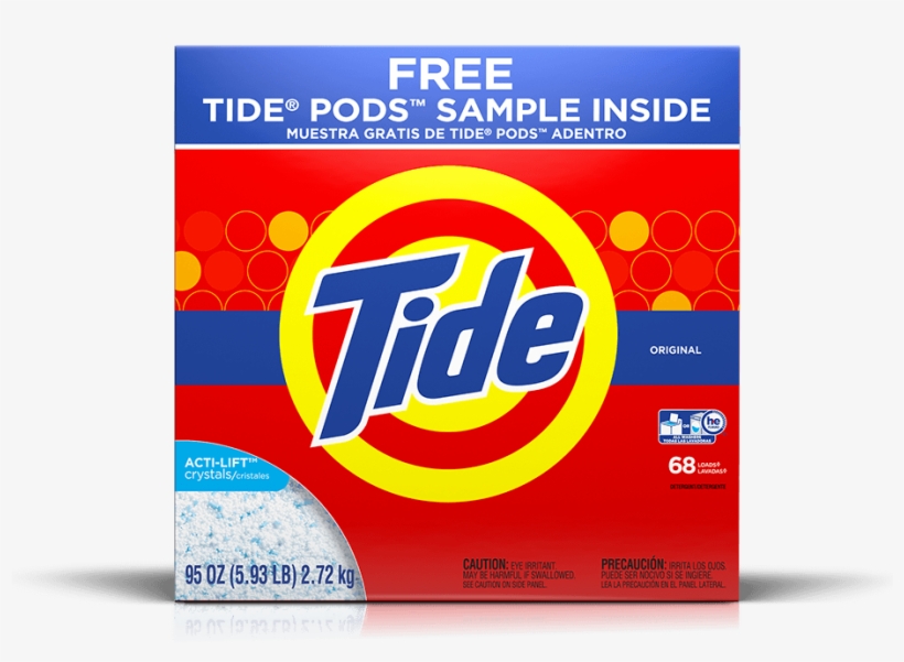 Tide Original Powder Laundry Detergent - Tide Detergent Png Transparent, transparent png #1003446