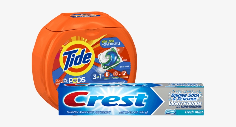 00 For Tide® Pods™ Or Gain® Flings™ & Crest® Toothpaste - Tide Pods Original Scent He Turbo Laundry Detergent, transparent png #1003611