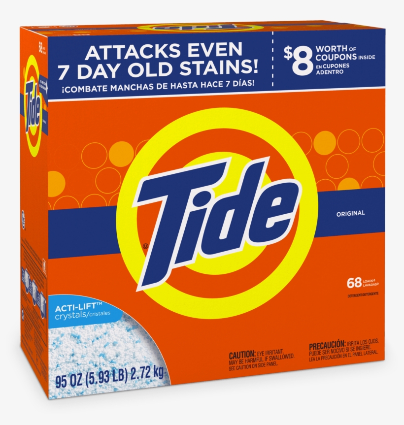 Washing Powder Tide Png - Tide Original Scent Powder Laundry Detergent 102 Loads, transparent png #1003786