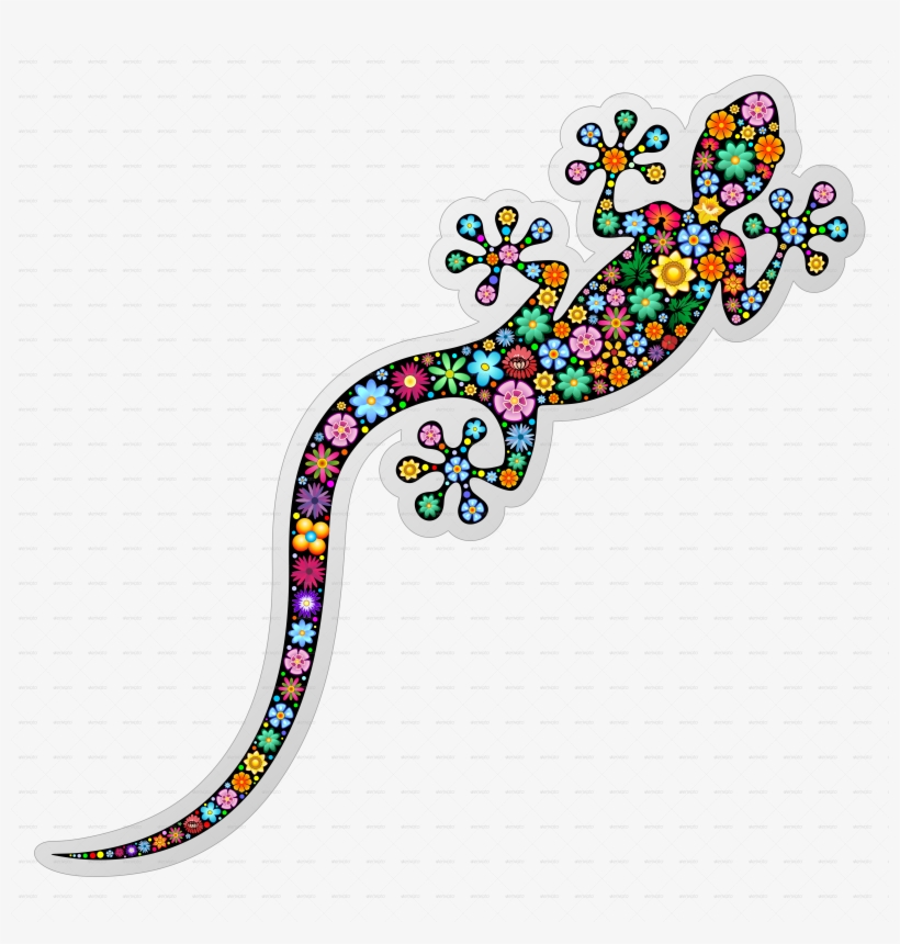Gecko Lizard-png 5000 - Lizard Art Png, transparent png #1003880