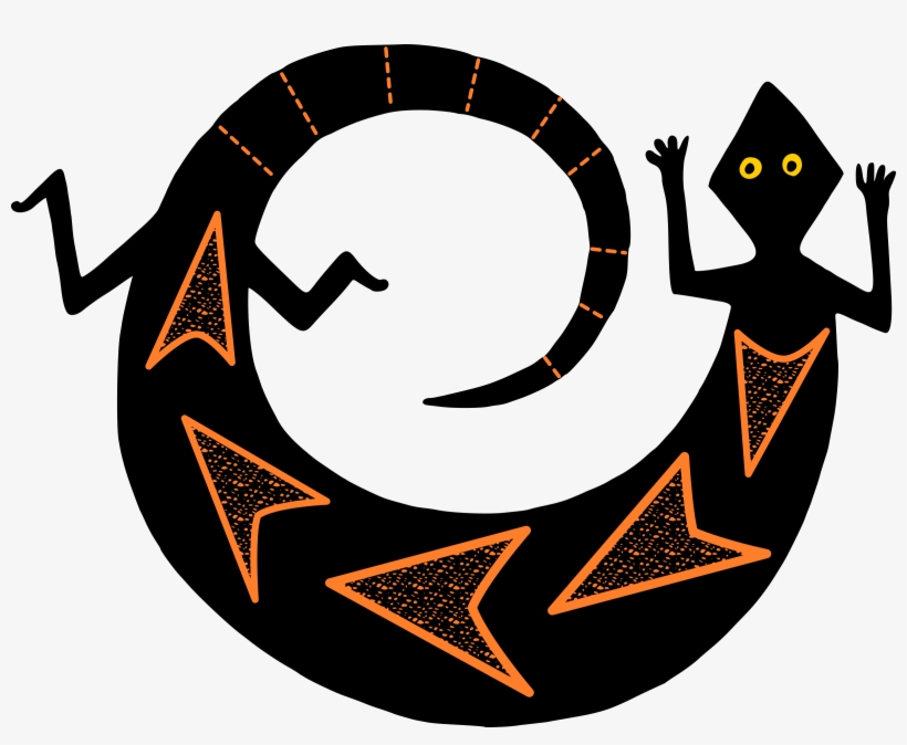 This Free Icons Png Design Of Mimbres Lizard, transparent png #1004162