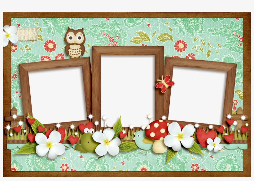 Scrapbook Frames, Scrapbook Sketches, Foto Frame, Fotos - Marcos De 3 Fotos  Gratis - Free Transparent PNG Download - PNGkey