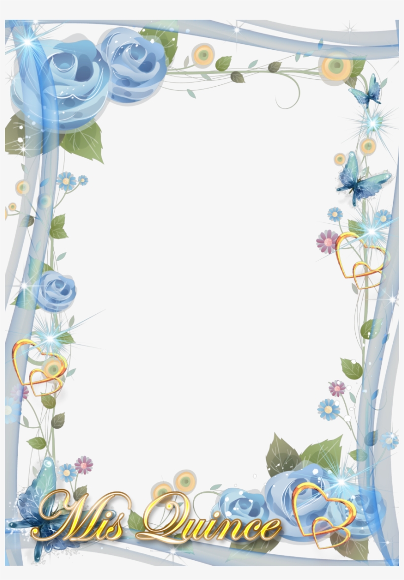 Marco De Fotos 15 Años - Border Design For Wedding Invitation, transparent png #1005016