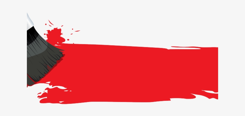 Paint Brush Clipart Realistic Paint - Paintbrush, transparent png #1005364