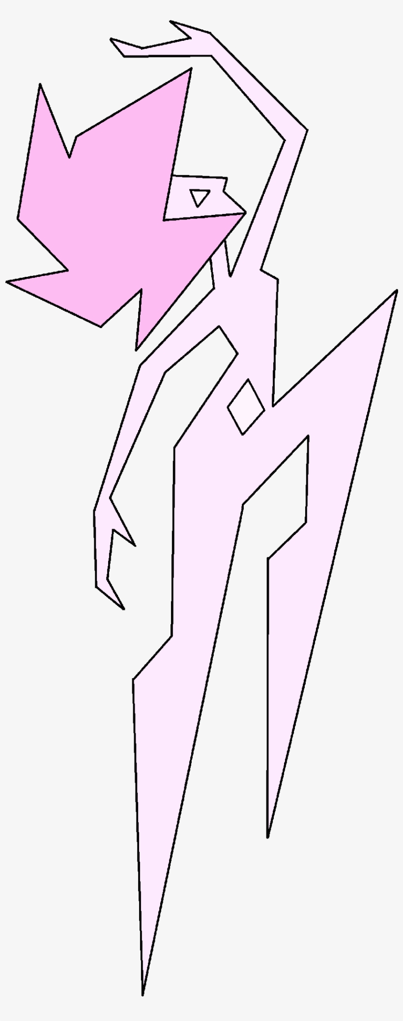 Pink Diamond Alone - Steven Universe The Diamonds Mural, transparent png #1005389