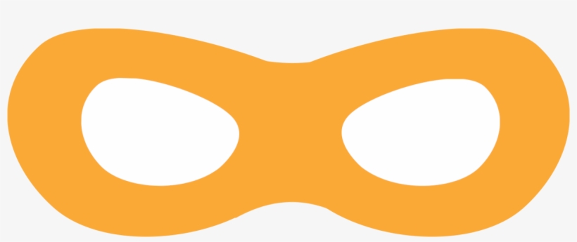 Superhero Mask Free Printable Yellow - Yellow Superhero Mask, transparent png #1005757