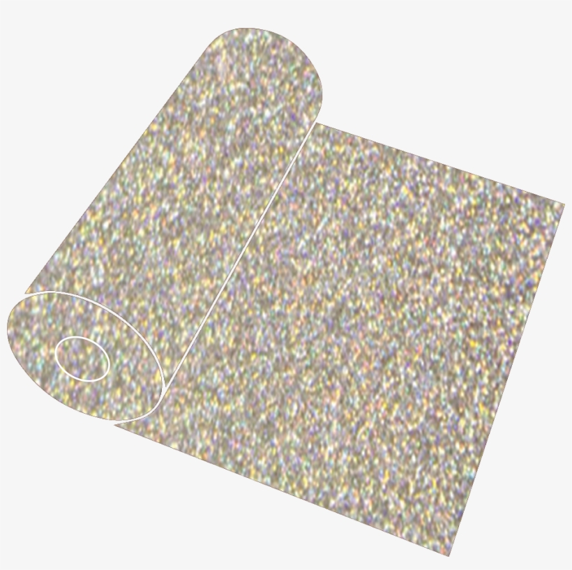 20" Silver Confetti Glitter Roll - Pattern, transparent png #1005839