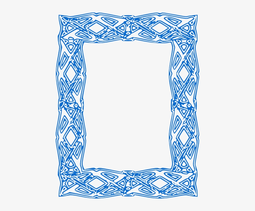 Winter Icy Frame Royalty Free Vector Clip Art Image - Light Blue Border Designs, transparent png #1006000