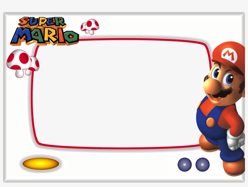 Fondos Infantiles Para Niños - Marcos Para Fotos De Mario Bros, transparent png #1006066