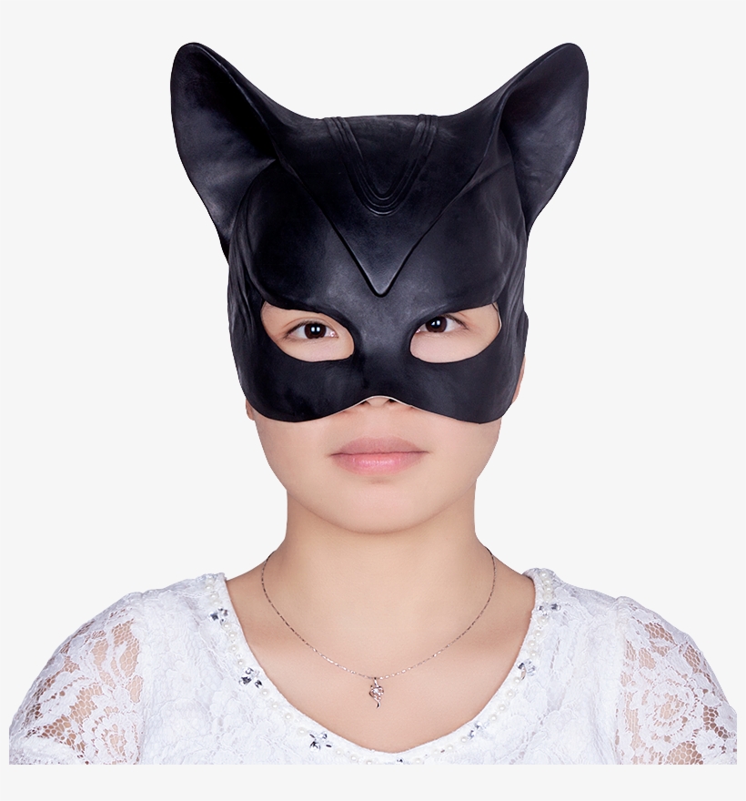 Adult Superhero Catwoman <strong>mask</strong> Latex - Mask, transparent png #1006488