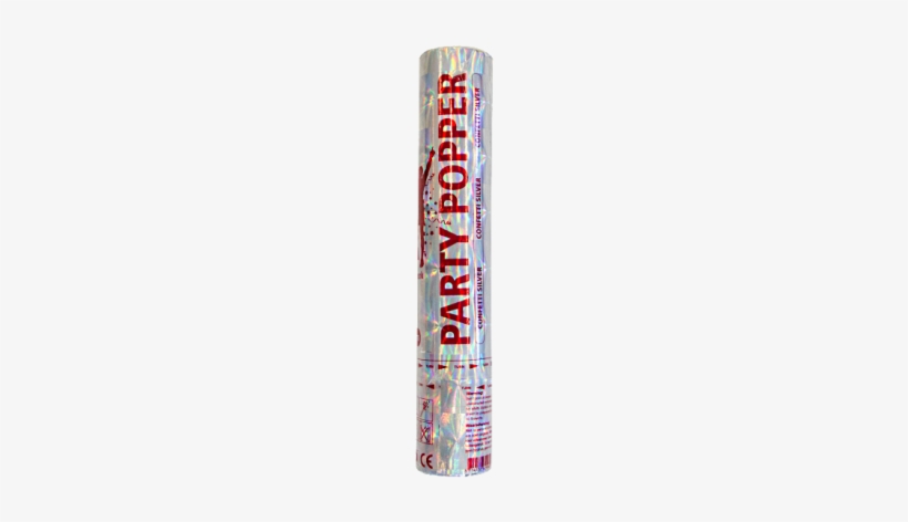 Confetti Cannon 28 Cm Silver Decoration Wedding Party, transparent png #1006639