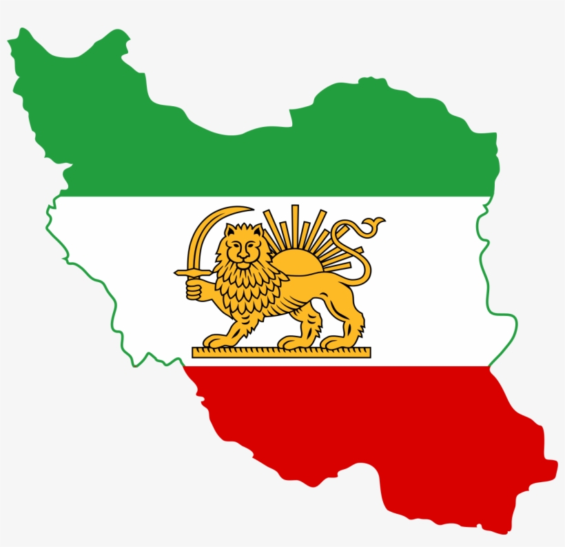 Flag Map Of Iran - Iran Flag, transparent png #1006641