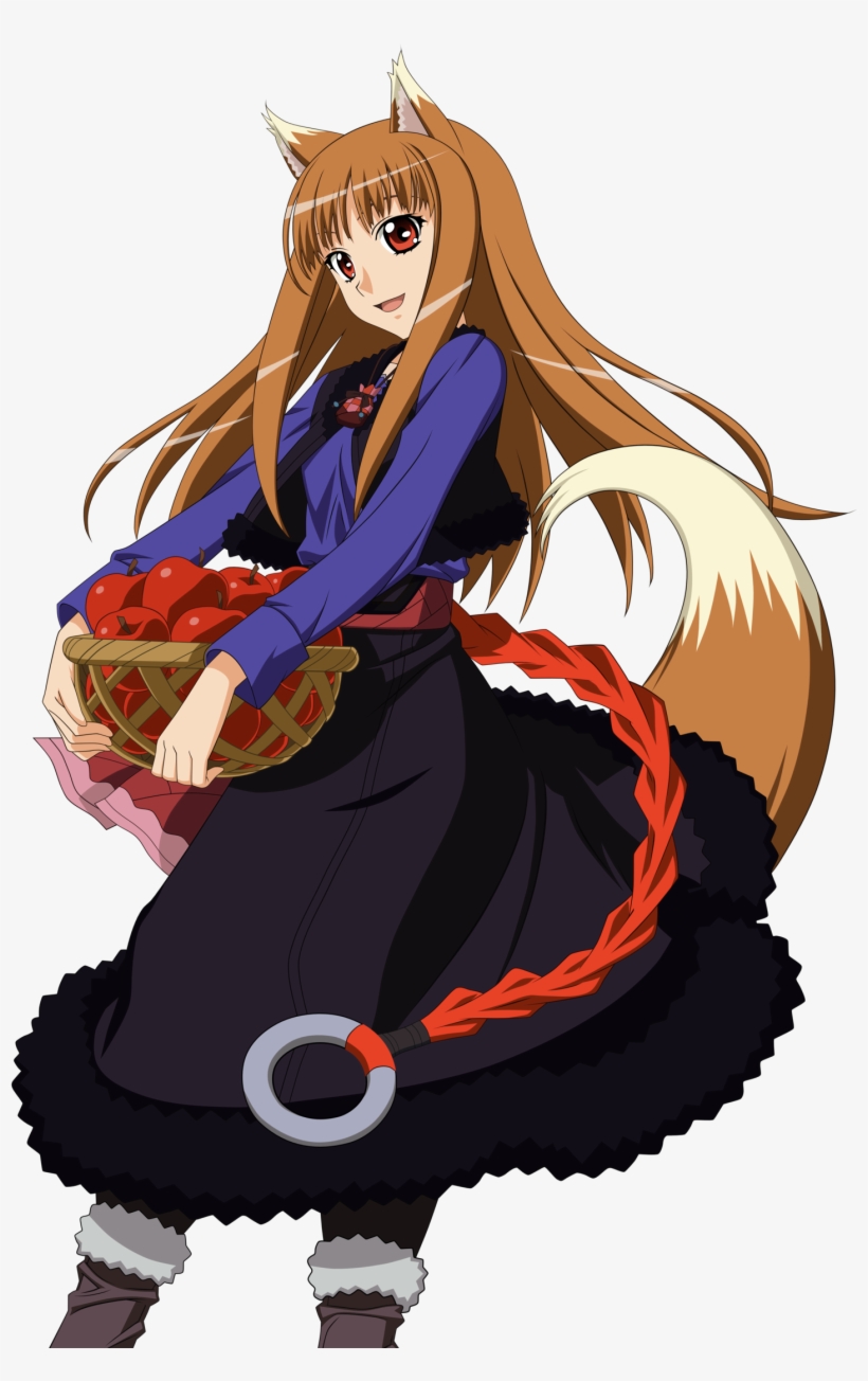 Holo Spice And Wolf By Mtrizkit-d5awhf6 - Anime Cosplay Brown Hair, transparent png #1006734