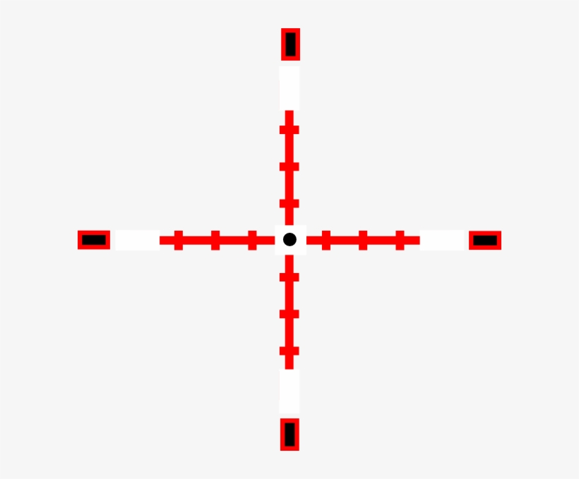 Red Crosshairs Png Vector Free Download - Crosshairs Png, transparent png #1006838