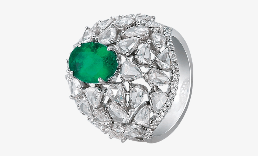 Bapalal Keshavlal Emerald And Fancy Shape Rose-cut - Hazoorilal Jewellers Diamond Rings, transparent png #1006880