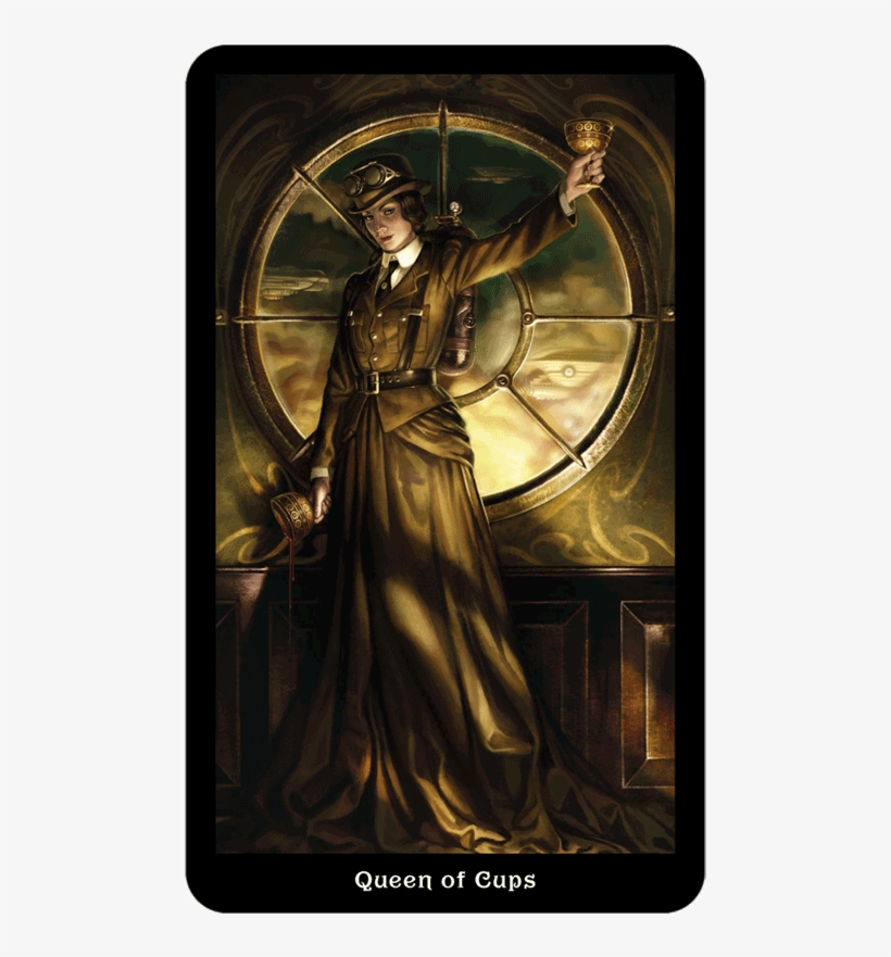 Main Menu Queen Of Cups - Steampunk Tarot, transparent png #1007359
