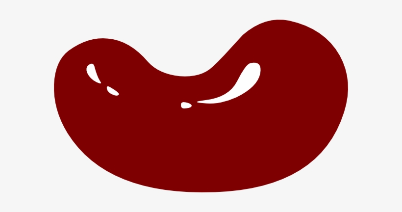 Bean Clipart Blue - Red Bean Clip Art, transparent png #1007711