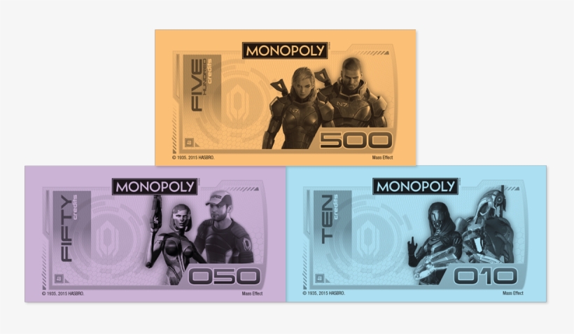 Mass Effect N7 Collector's Edition Is Available At - Monopoly Money Set Of 3 Tea Towels, transparent png #1007729