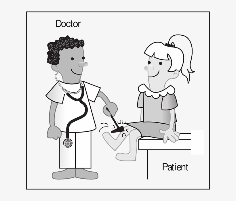 Reflexes, Human, Doctor, Patient, Medicine - Doctor And Patient Clipart, transparent png #1007764