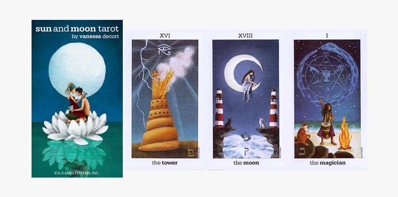 Tarot Card Of The Week - Sun And Moon Tarot Card, transparent png #1007821