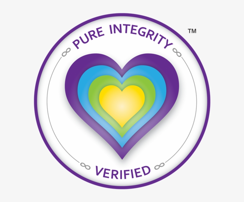 Pure Integrity Verified Seal Of Approval - Heart, transparent png #1008173