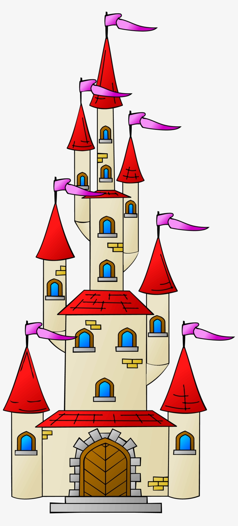 Castle 1 Castle Vector, Castle Clipart, Cinderella - Castle Clipart, transparent png #1008235