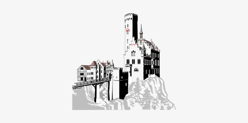 Lichtenstein Castle Vector Public Domain Vectors - Lichtenstein Castle, transparent png #1008439