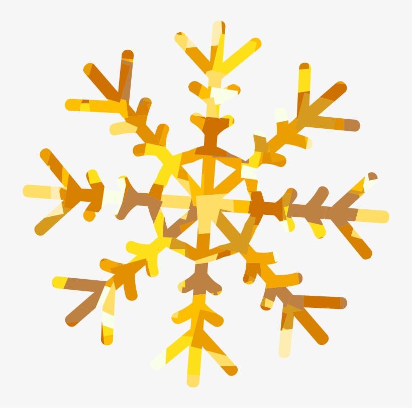 Holiday Card Simple Wllp Graphic Library Library - Snowflake Png Gold, transparent png #1008441