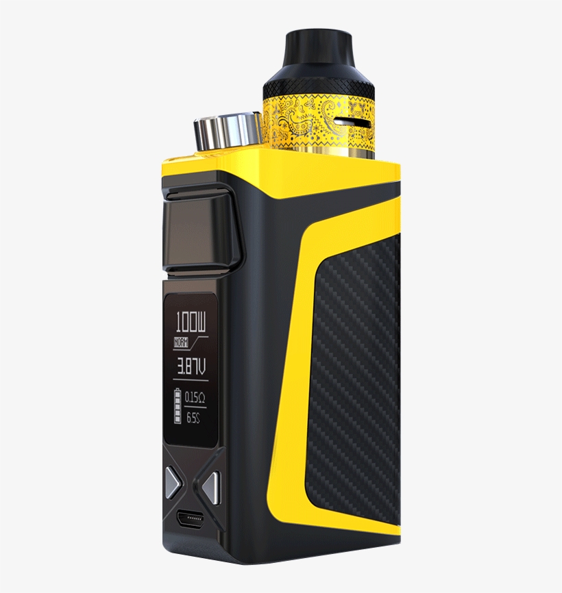 Hualimen Electronic Cigarette Smoke Set Rdta Box Mini100w - Ijoy Rdta Box Mini Цена, transparent png #1008483