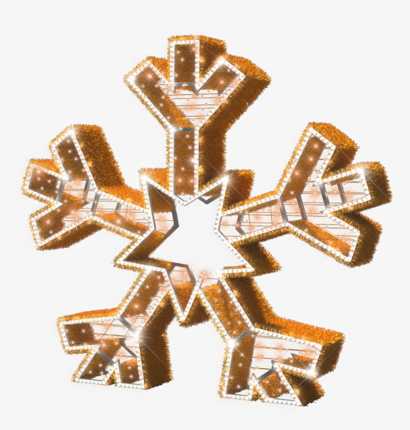 Gold Snowflakes Png, transparent png #1008641