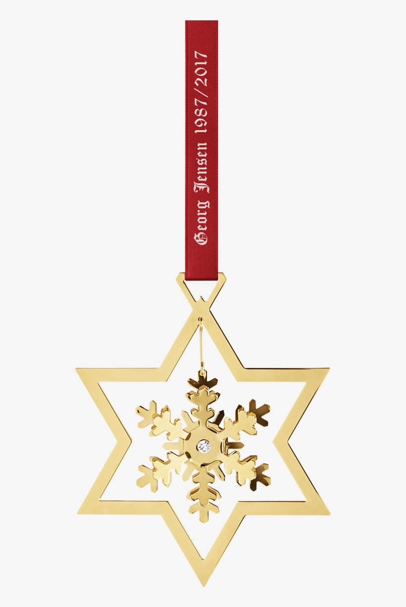 2017 Ornament Snowflake, Gold, transparent png #1009319