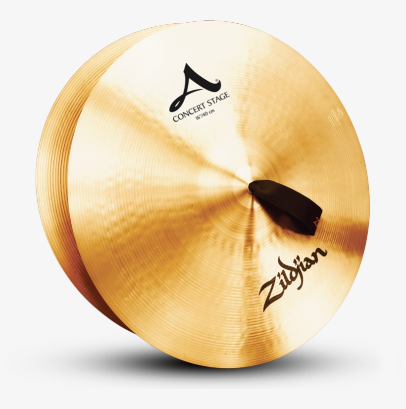 16" A Zildjian Concert Stage - Cymbal Pairs, transparent png #1009439